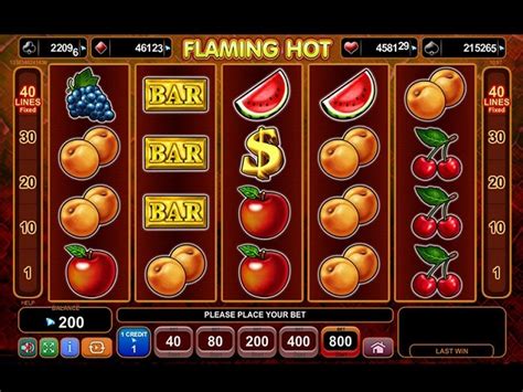 Flaming Hot Slot Machine .